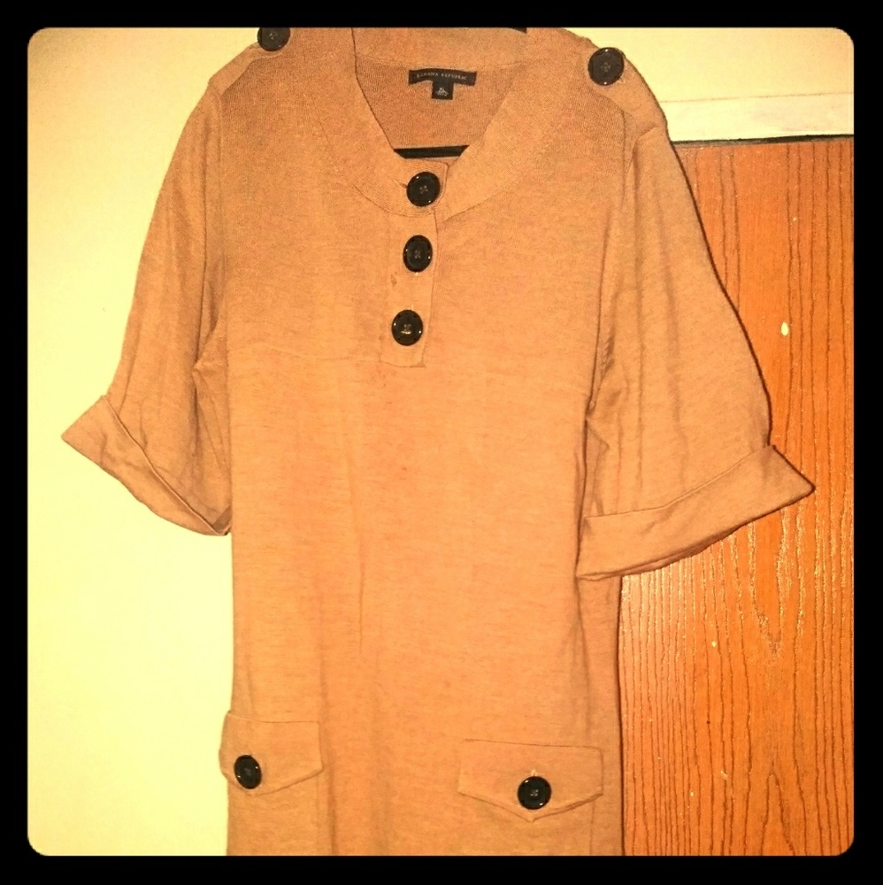 Nwot banana republic khaki big button dress 😘